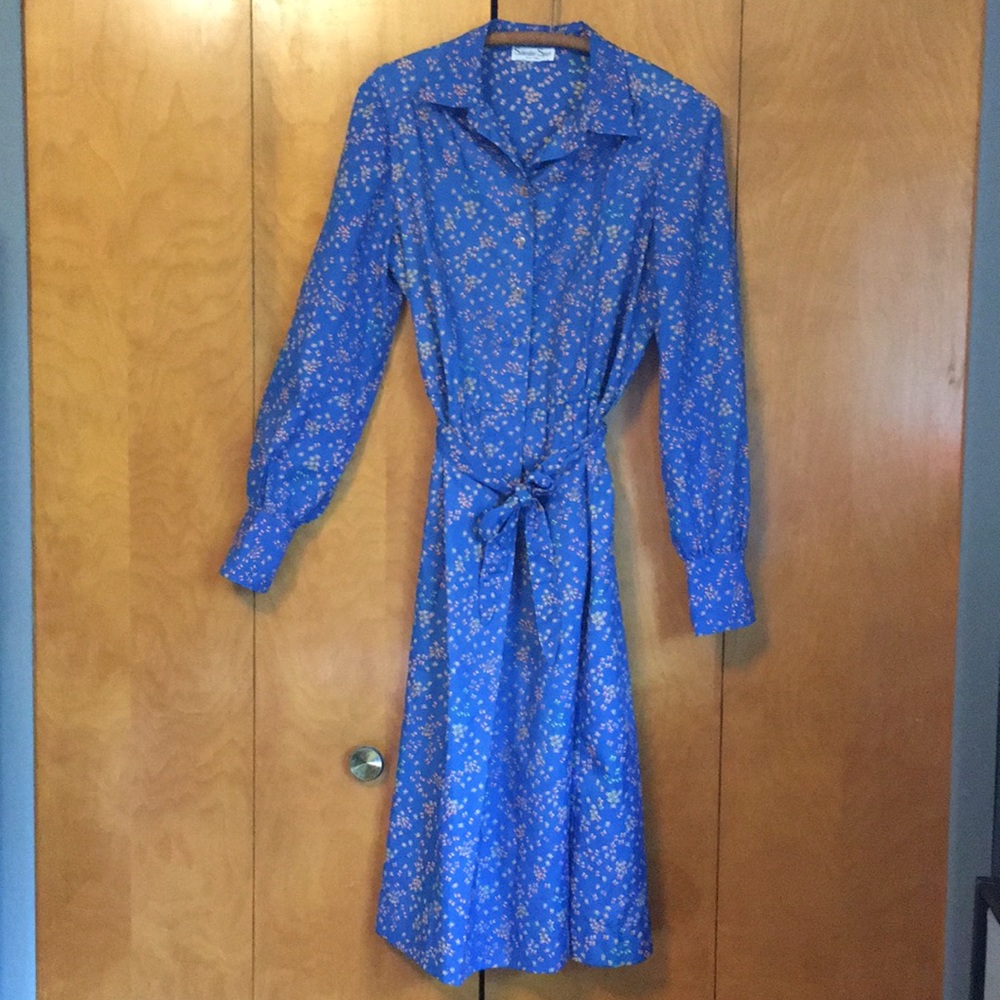 VINTAGE PRINT SHIRTDRESS